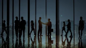 Image depicting entrepreneurs meeting for Mergers and Acquisitions in India