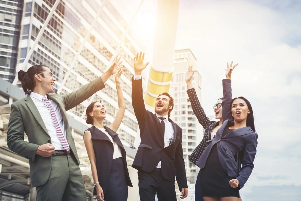 Images depicting celeberation over successfull Financial Modelling in Project Financing